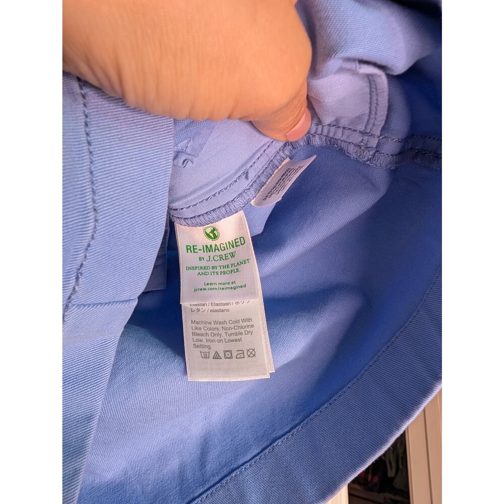 J. Crew NWT 4" Stretch Chino Shorts Blue 4 Preppy Coastal Summer Capsule - Picture 8 of 8
